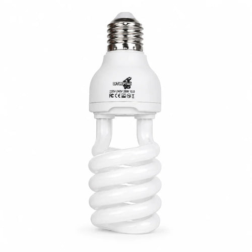 Bombilla UVB 10.0 para reptiles, 26W, iluminación espiral para terrario