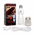 Lámpara UVB 10.0 para reptiles, 26W, con portalámparas y cable, ideal para terrarios y hábitats naturales
