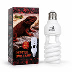 Lámpara UVB 10.0 para reptiles, 26W, ideal para terrarios y hábitats de lagartos como la barbuda
