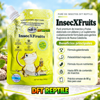 Beneficios de InsecXFruits, alimento en puré elaborado con frutas e insectos para reptiles