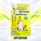 InsecXFruits, puré de frutas e insectos con platano, gusano de la harina y mango para reptiles de DFT Reptile