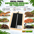 Manta térmica para terrario compatible con reptiles, anfibios e invertebrados con necesidades térmicas adecuadas